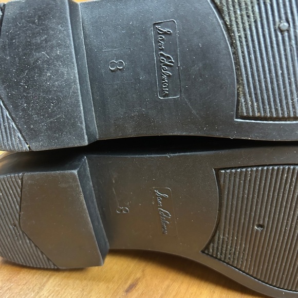 Sam Edelman Waterproof Rain Boots Womens 8M Tinsley Black Rubber Pull On Cuban - Picture 12 of 13